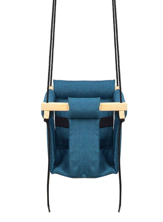 VIXERA Swing for Kids and Baby | Indoor Outdoor Hanging Swing | Jhula for Children (6 Months to 3 Years, Up to 25 kg) (Blue) - Image 1
